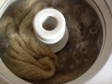 Fleece-Decke-gewaschen