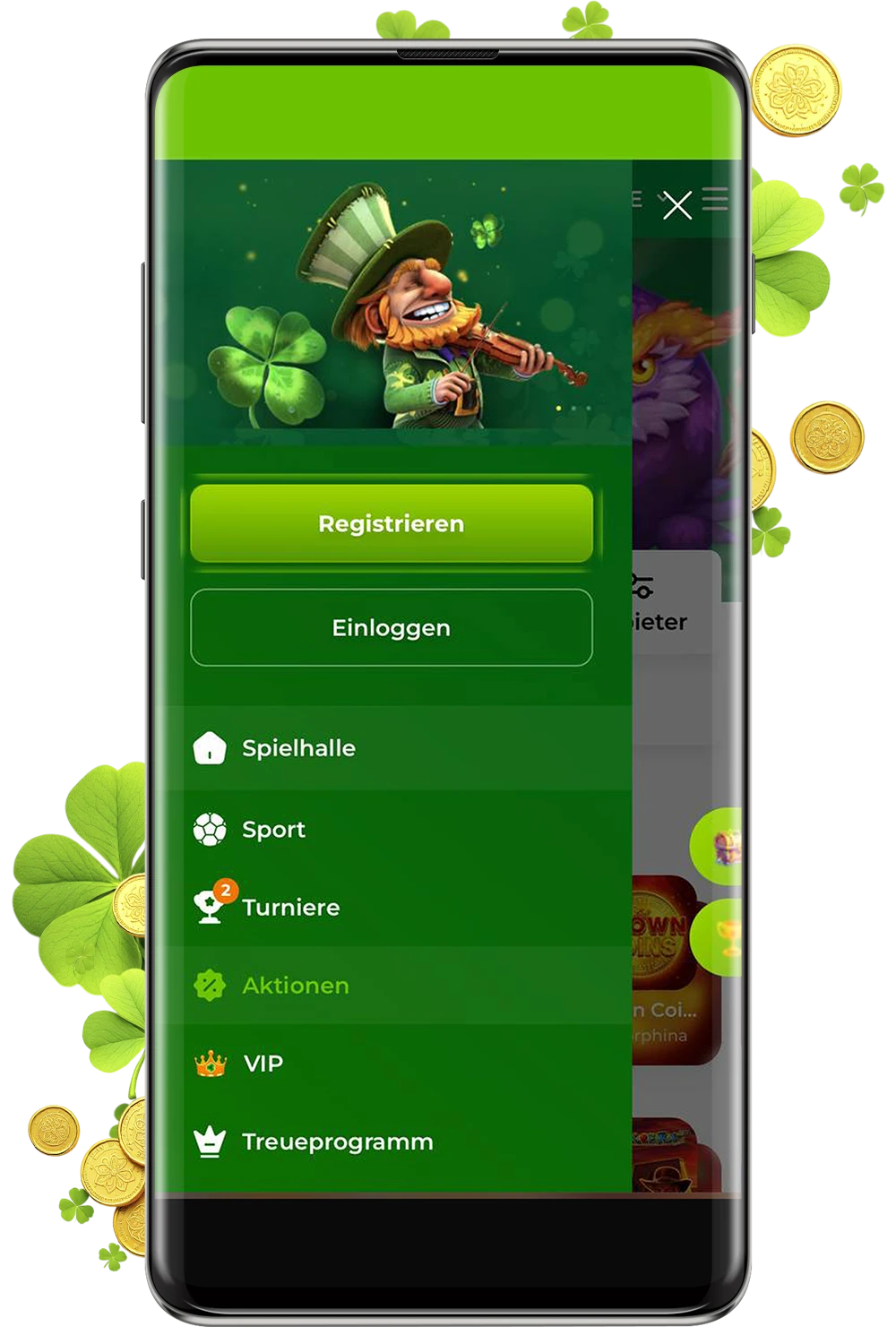 Screenshot von der offiziellen website Verde Casino